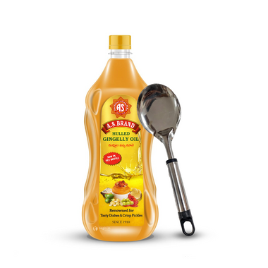 A.S.Brand Hulled Gingelly Oil 1 litre Bottle