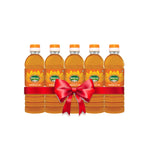 Pooja Brand Gingelly Oil Pack of 5(1 Ltr x 5 Bottle)